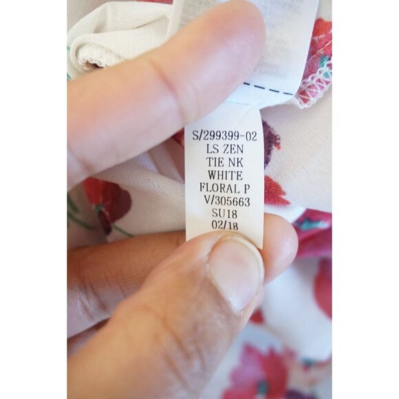 Gap Women's Floral Long-Sleeve Zen Top, Size S - Picture 15 of 15